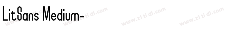 LitSans Medium字体转换